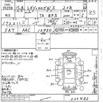 SUBARU LEGACY BP5 2.0R